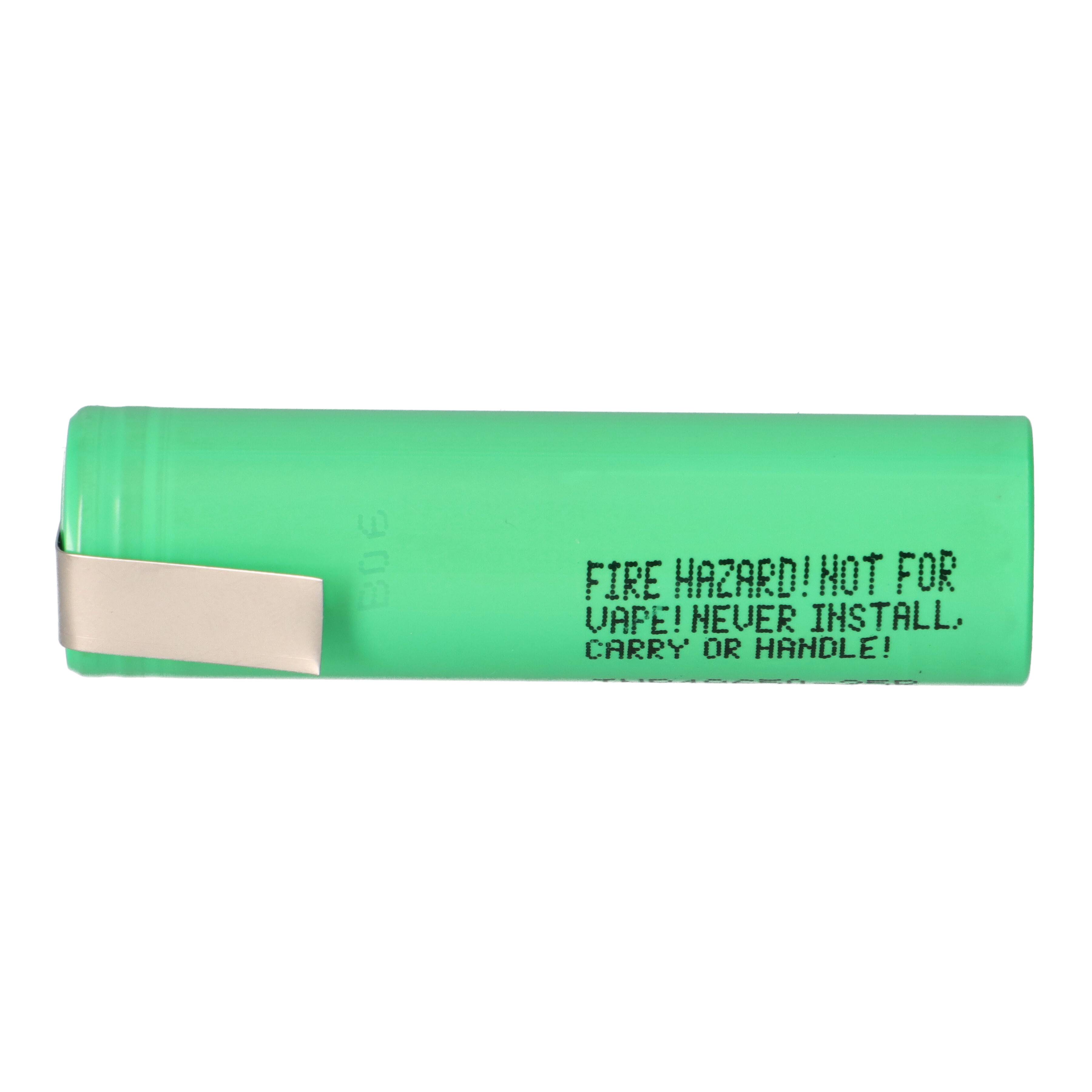 Samsung INR18650-25R 18650 Akku 3,6V 2500mAh 20A mit Z-Lötfahne