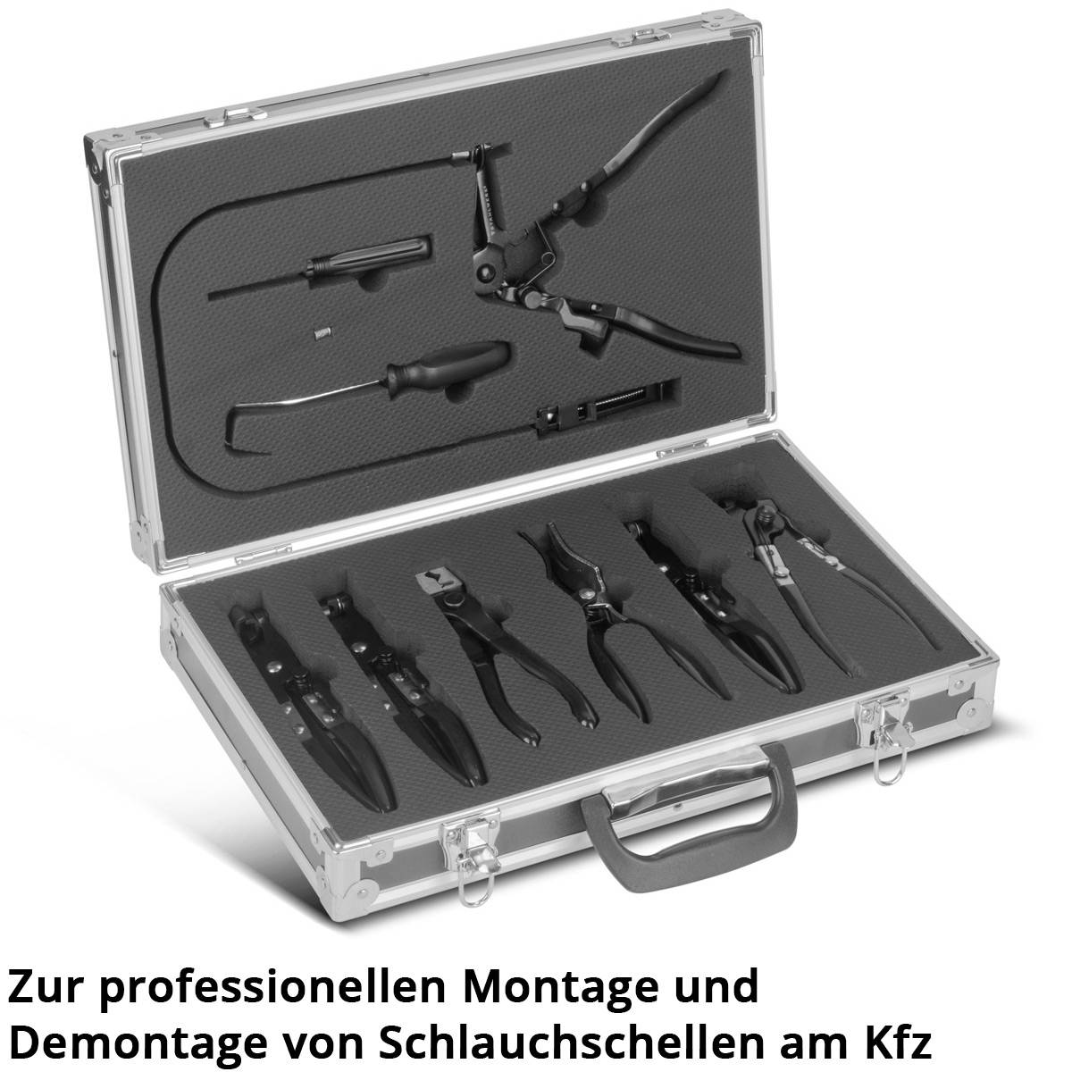 STAHLWERK Schlauchschellen-Zangen 9-teiliges Set Montage von Schlauchschellen