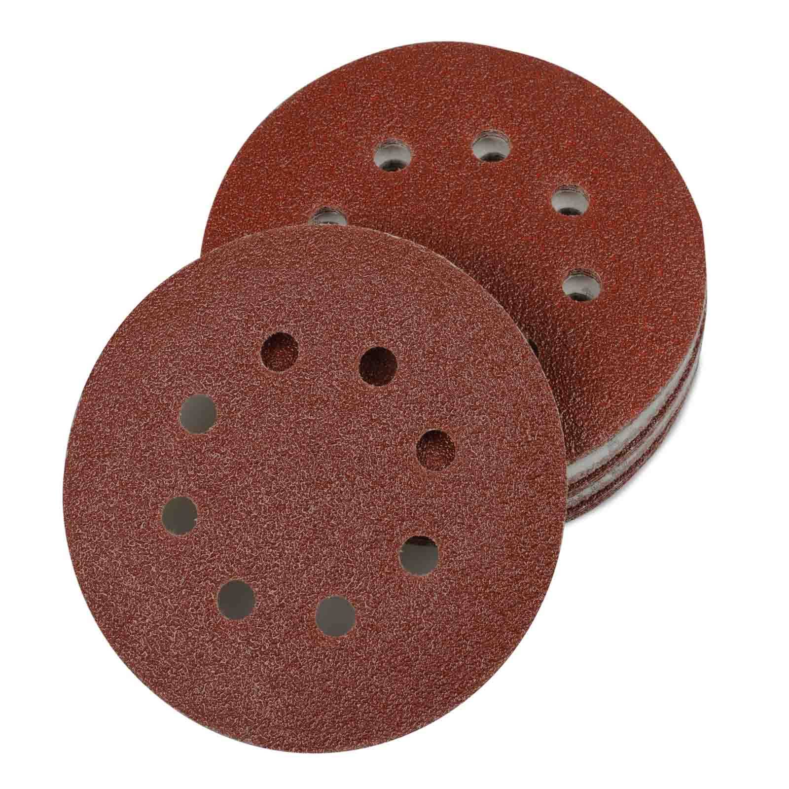 hanSe 60 Stück Schleifscheibe 125mm Schleifpapier Mix Körnungen Schleifen