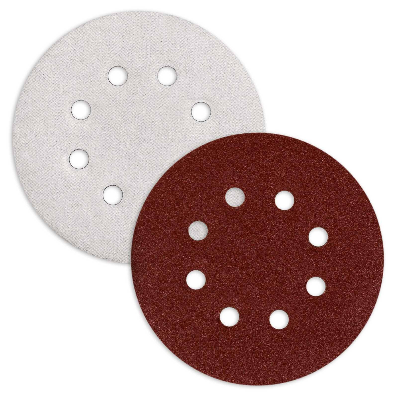 hanSe 60 Stück Schleifscheibe 125mm Schleifpapier Mix Körnungen Schleifen