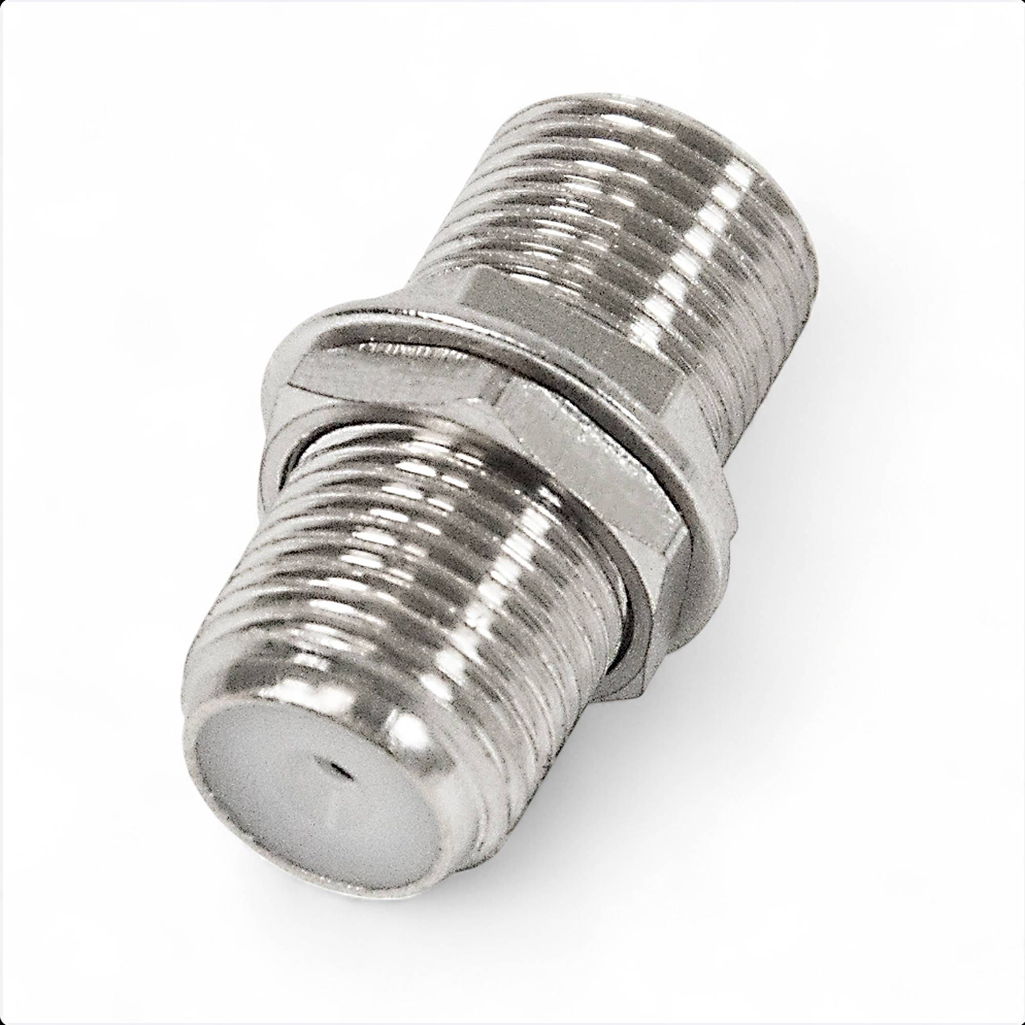 Premium X 10x F-Verbinder – Zinklegierung Sat Kupplung, F-Stecker Kupplung, vielseitiger Adapter für Koaxialkabel, SAT Antennenkabel, BK-Anlagen,