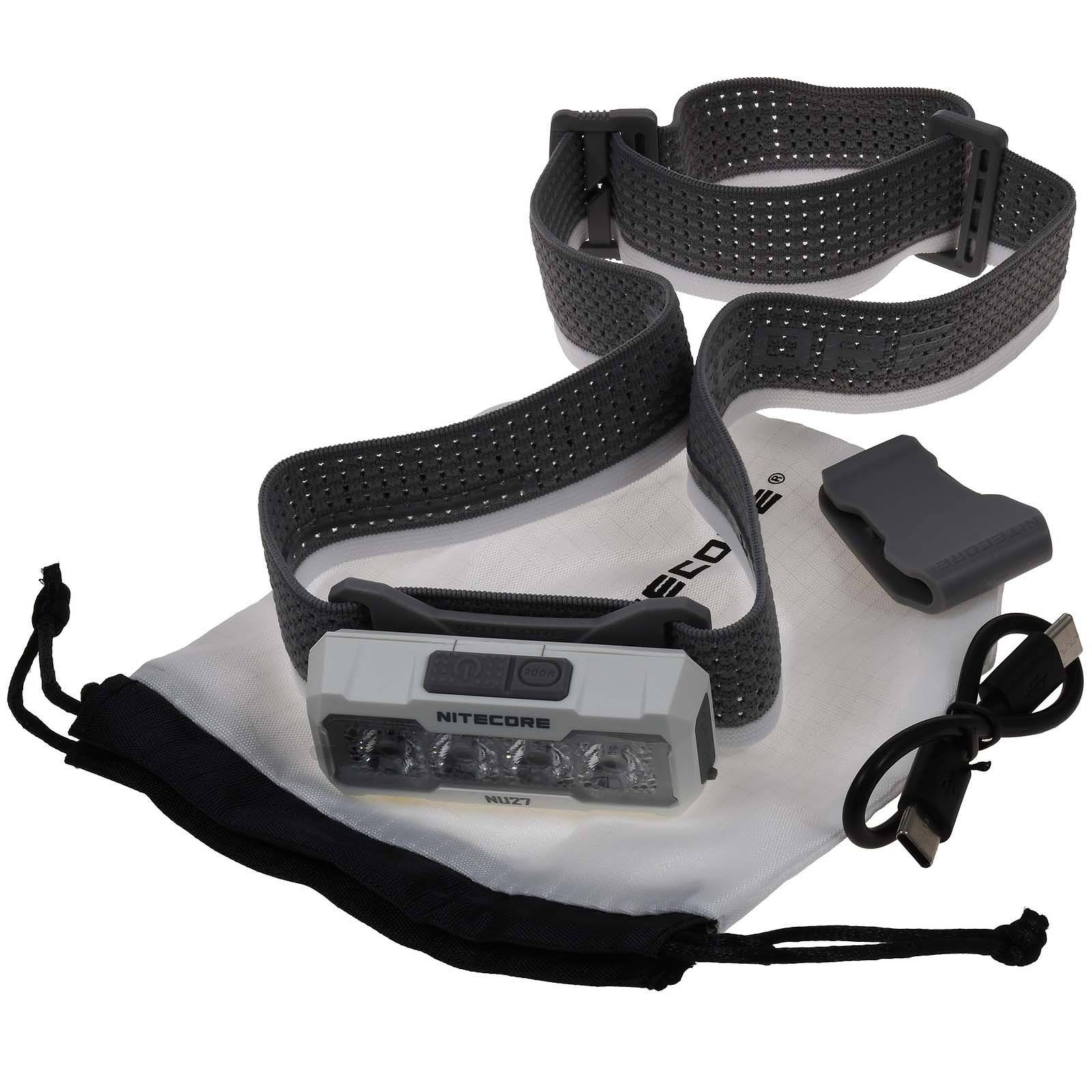 Nitecore NU27 LED Kopflampe, Stirnlampe, Headlamp, USB-C, max. 600 Lumen weiß, Li-Ion