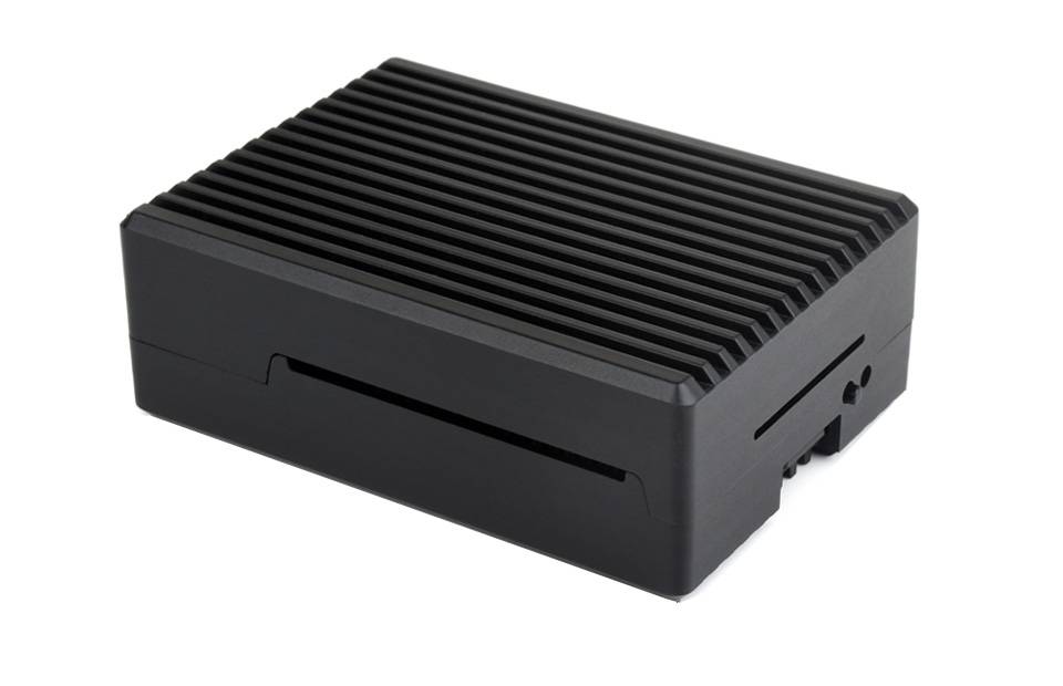 WaveShare Aluminum Stripe Grooved Case for Raspberry Pi 5