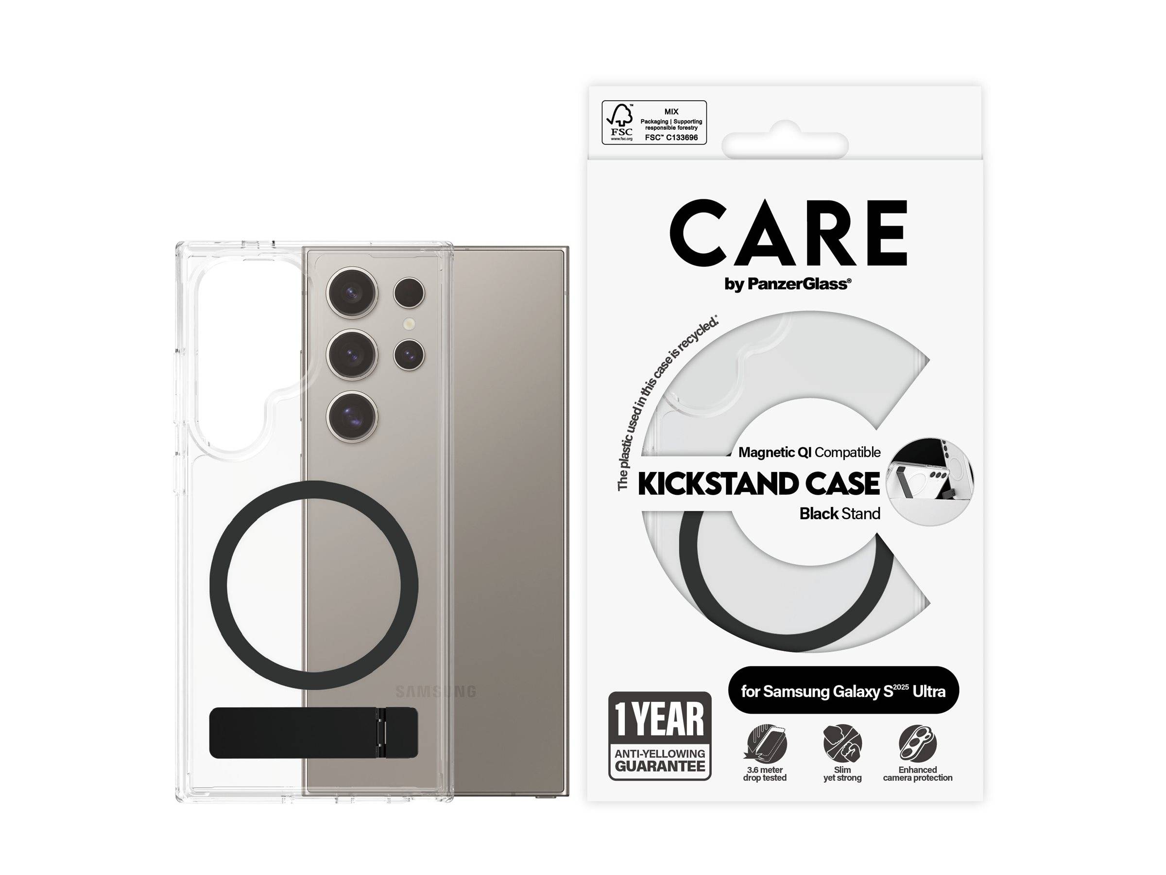 PANZERGLASS - CARE by PanzerGlass - Hintere Abdeckung für Mobiltelefon - Thermoplastisches Polyurethan (TPU)