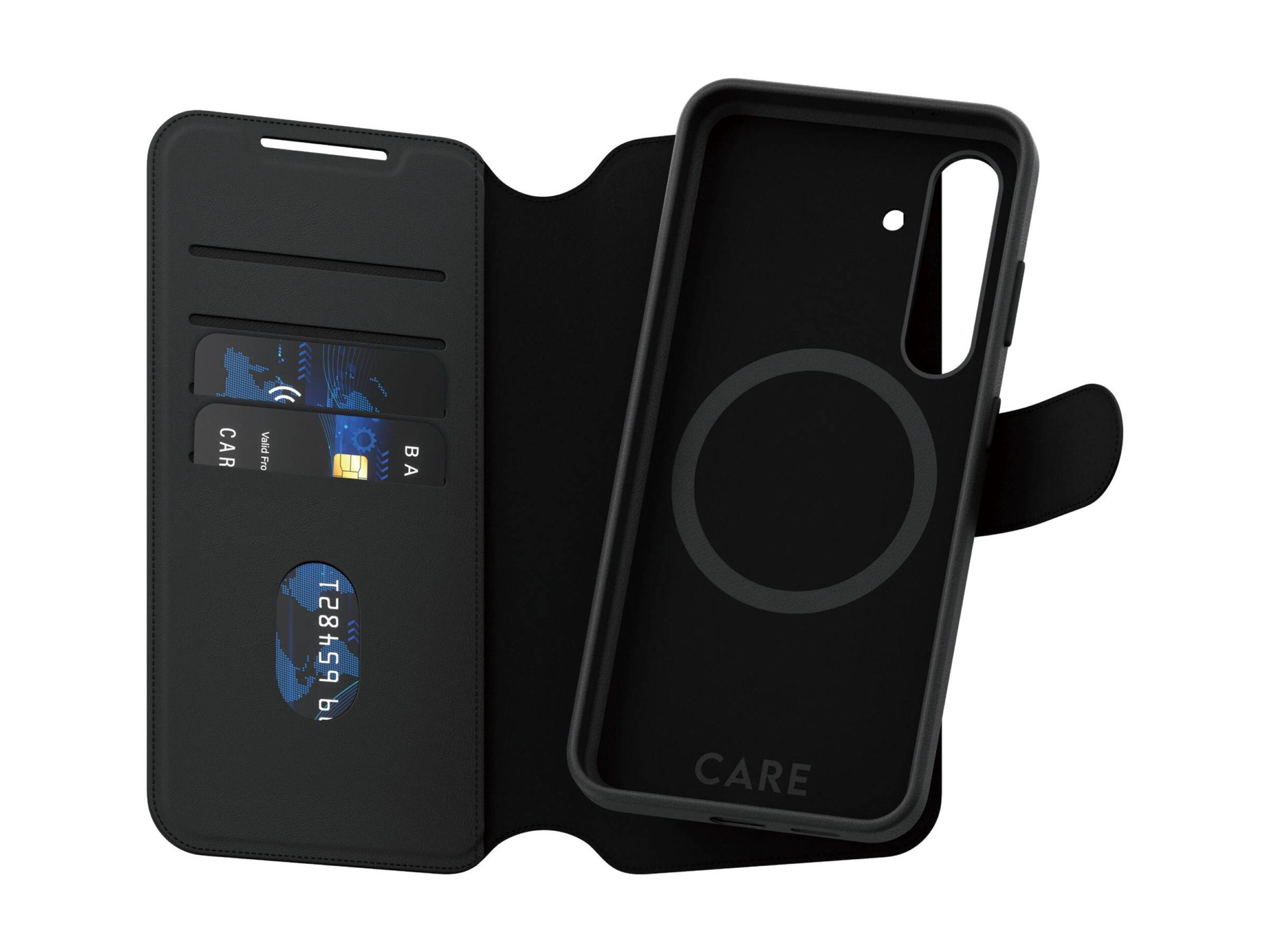 PANZERGLASS - CARE by PanzerGlass Tango - Flip-Hülle für Mobiltelefon - 2-in-1 Geldbörse - Thermoplastisches Polyurethan