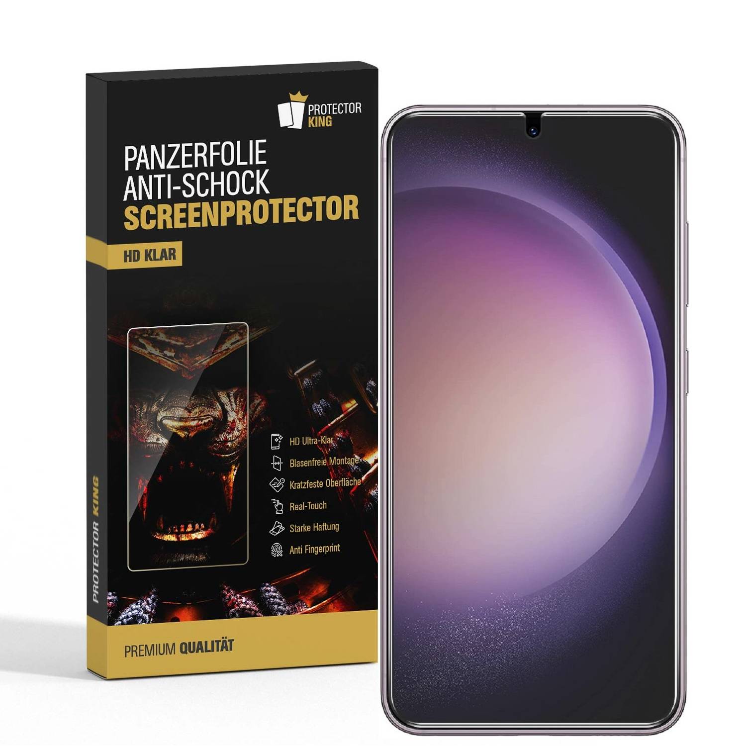 3x 9H Panzerglas für Samsung Galaxy S25 HD klar Nano-Glass Displayschutz Schutzglas Schutzfolie Screen-Protector
