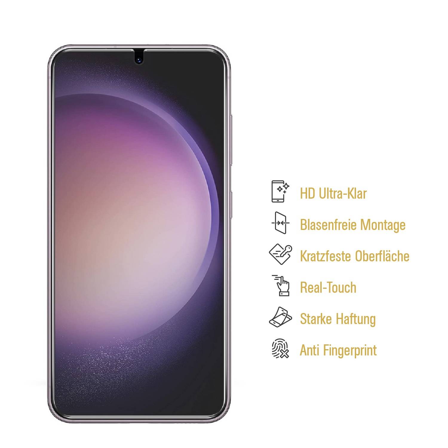 4x 9H Panzerglas für Samsung Galaxy S25 HD klar Nano-Glass Displayschutz Schutzglas Schutzfolie Screen-Protector