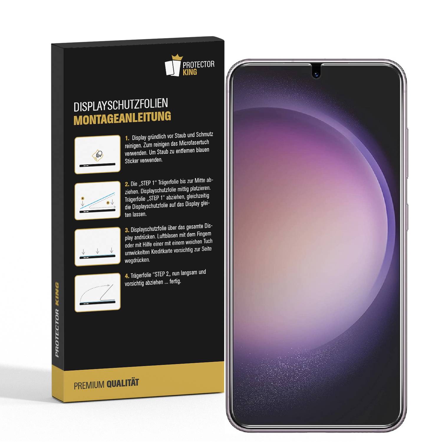 5x flexibles 9H Panzerglas für Samsung Galaxy S25 HD KLAR Displayschutz Schutzglas Schutzfolie Panzerfolie Screen-Protector ANTI-SHOK