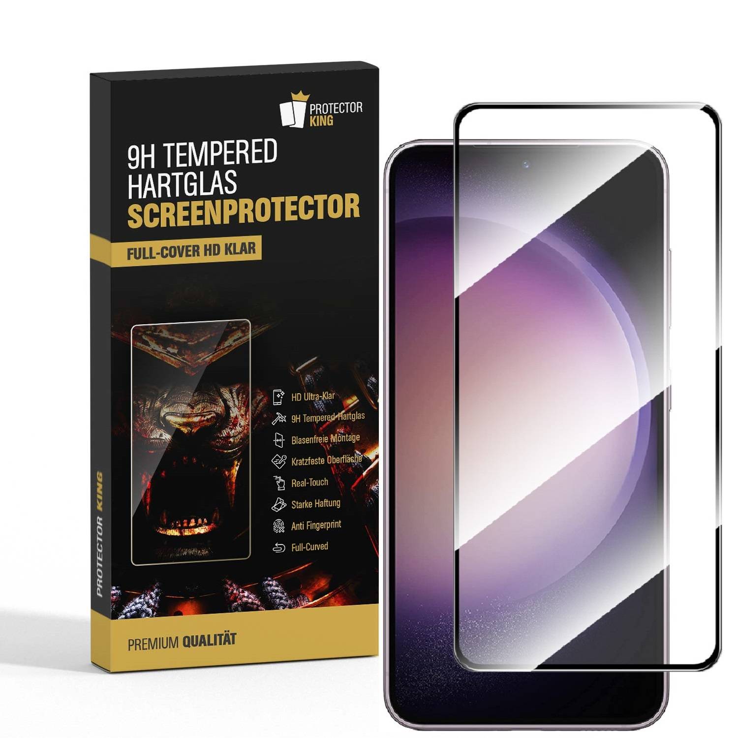 4x 9H Panzerglas für Samsung Galaxy S25 Full-Screen-Protector HD klar Tempered Hartglas Displayschutz Schutzglas Schutzfolie