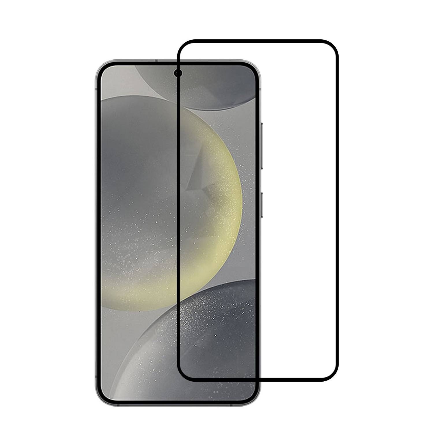 4x Keramik-Glass für Samsung Galaxy S25 Full-Screen-Protector HD klar Displayschutz Schutzglas Schutzfolie Panzerfolie