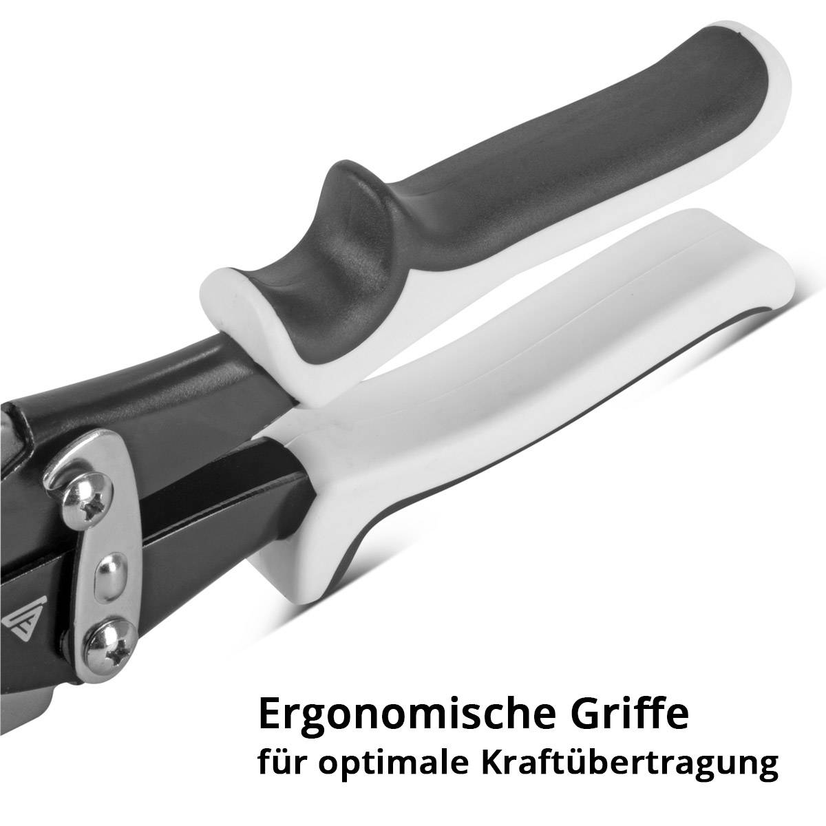 STAHLWERK 2 teiliges Scheren Set Gartenschere Metallschere Blechschere