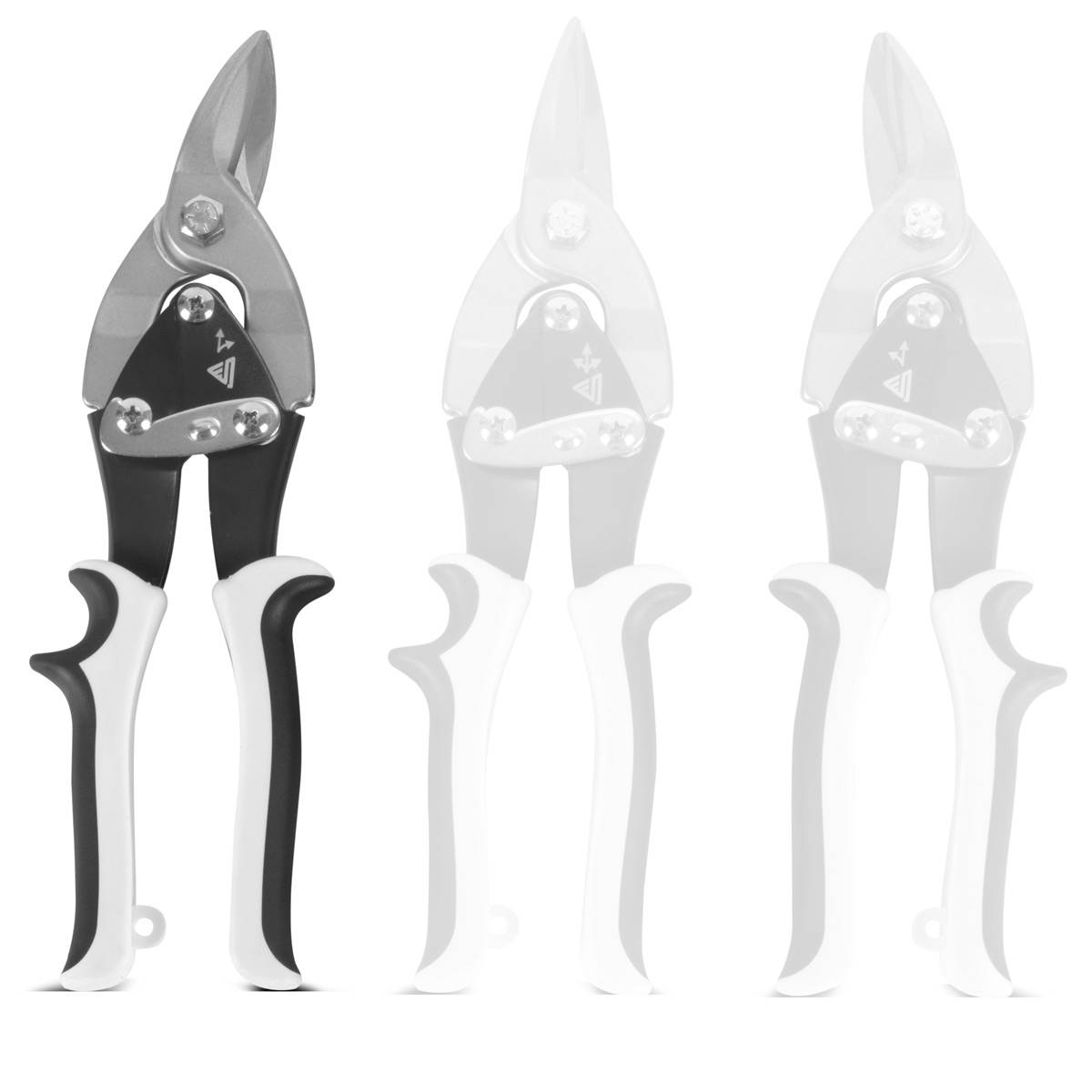 STAHLWERK Blechschere rechter Schnitt Metallschere zum professionellen Schneiden