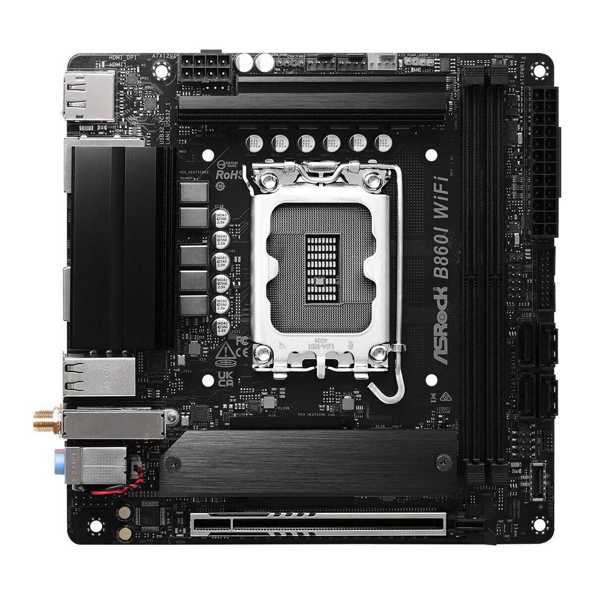 ASRock B860I WiFi, 1851 mITX HDMI/DP, DDR5