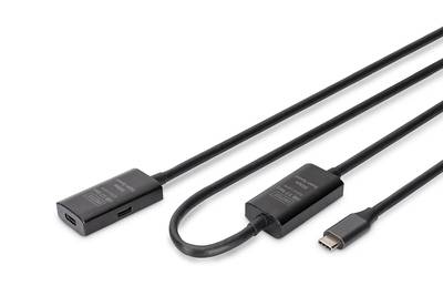 DIGITUS - Aktives USB 3.2 Gen1 5G Verlängerungskabel, USB-C - USB-C, 10m