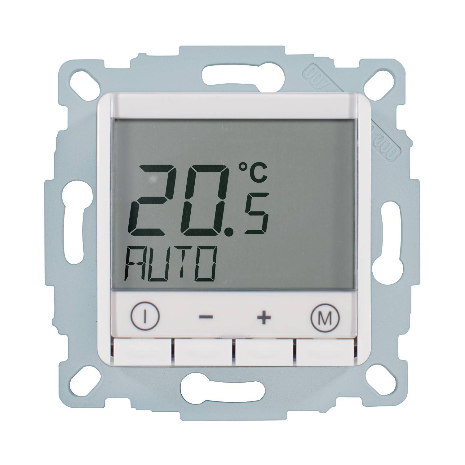 1St. Halmburger 2300 EFK-50 (rg) Fußbodenheizungsregler 230V u.P. Digital mit Uhr reinweiß glänzend