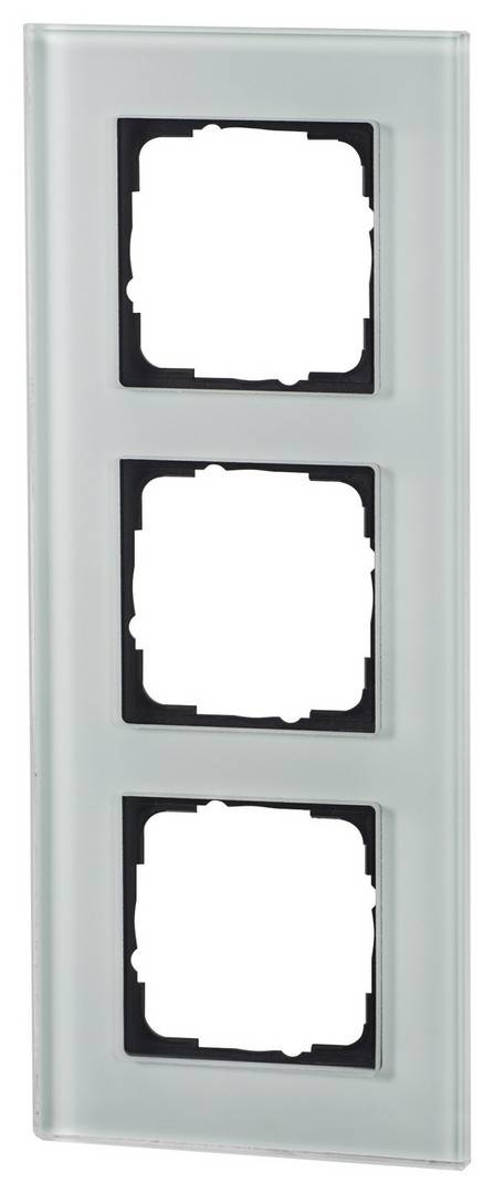 1St. Halmburger 3548 GB-553 (mi) Design Glasrahmen 3-fach mint Einsätze 55x55 mm Echtglas