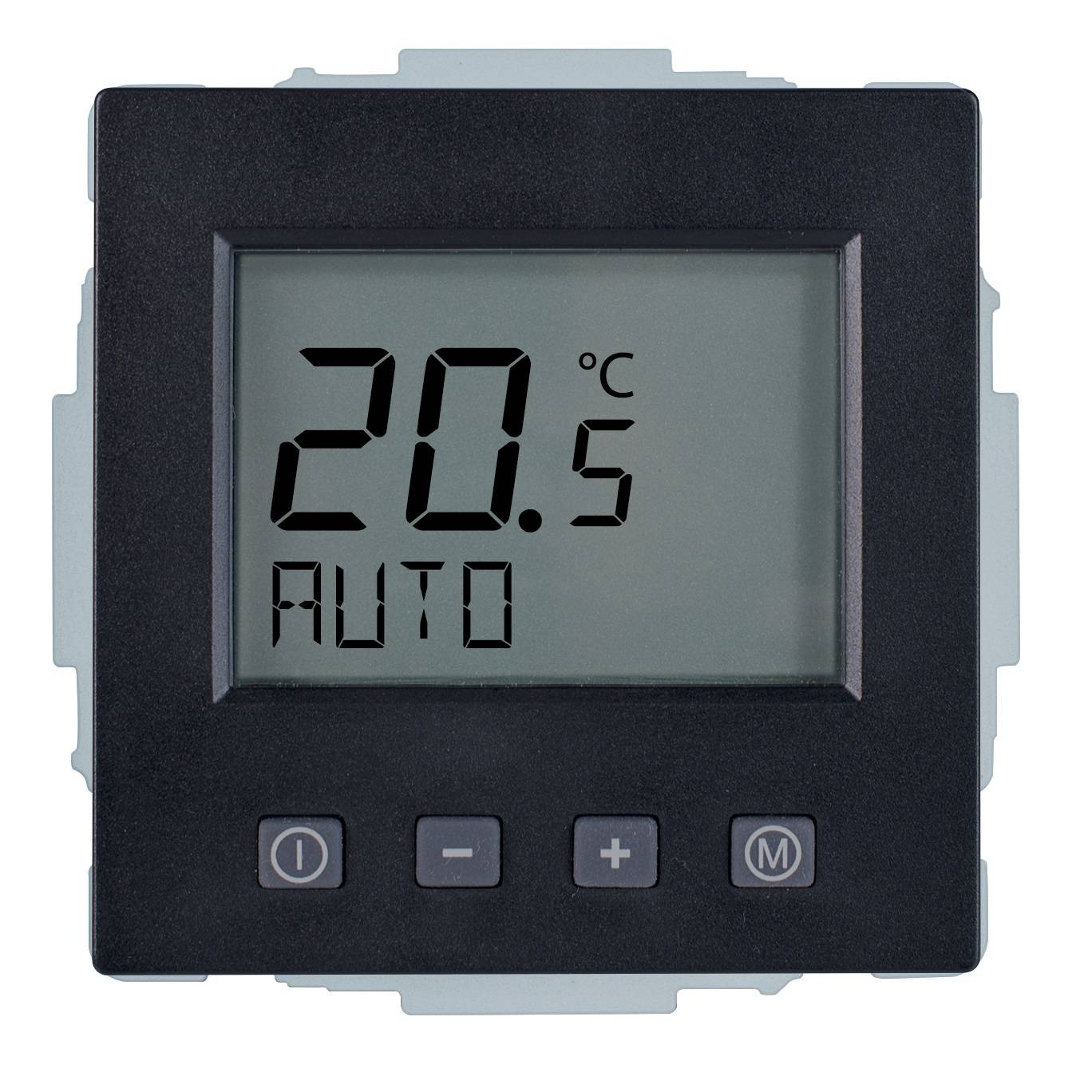 1St. Halmburger 6936 EFK-62 (swm/BJ) Fußbodenheizungsregler 230V u.P. Digital mit Uhr schwarz matt