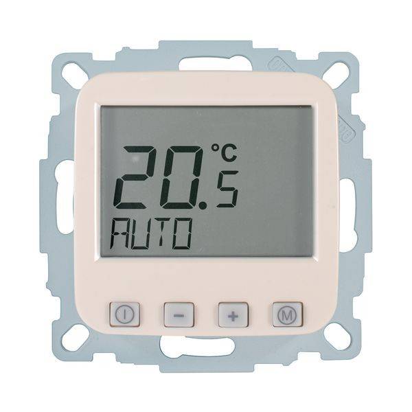 1St. Halmburger 2308 EFK-1UF (cg) Fußbodenheizungsregler 230V u.P. Digital mit Uhr cremeweiß