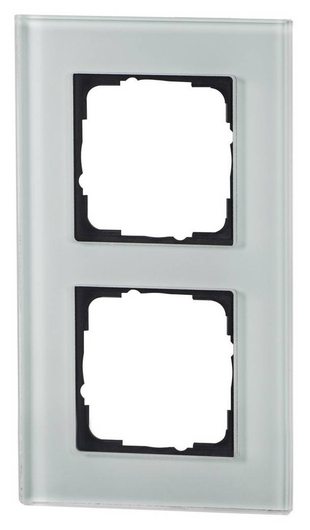 1St. Halmburger 3547 GB-552 (mi Design Glasrahmen 2-fach mint Einsätze 55x55 mm Echtglas