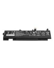 Schwarze Laptop-Batterie auf weißem Hintergrund angezeigt.