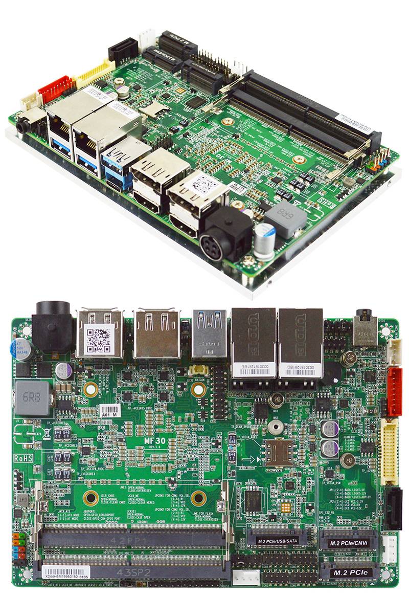 Jetway MF30-13350 3,5" SBC (Intel 13th Gen. i5-1335U, 2x HDMI, 2x dP) [LÜFTERLOS]