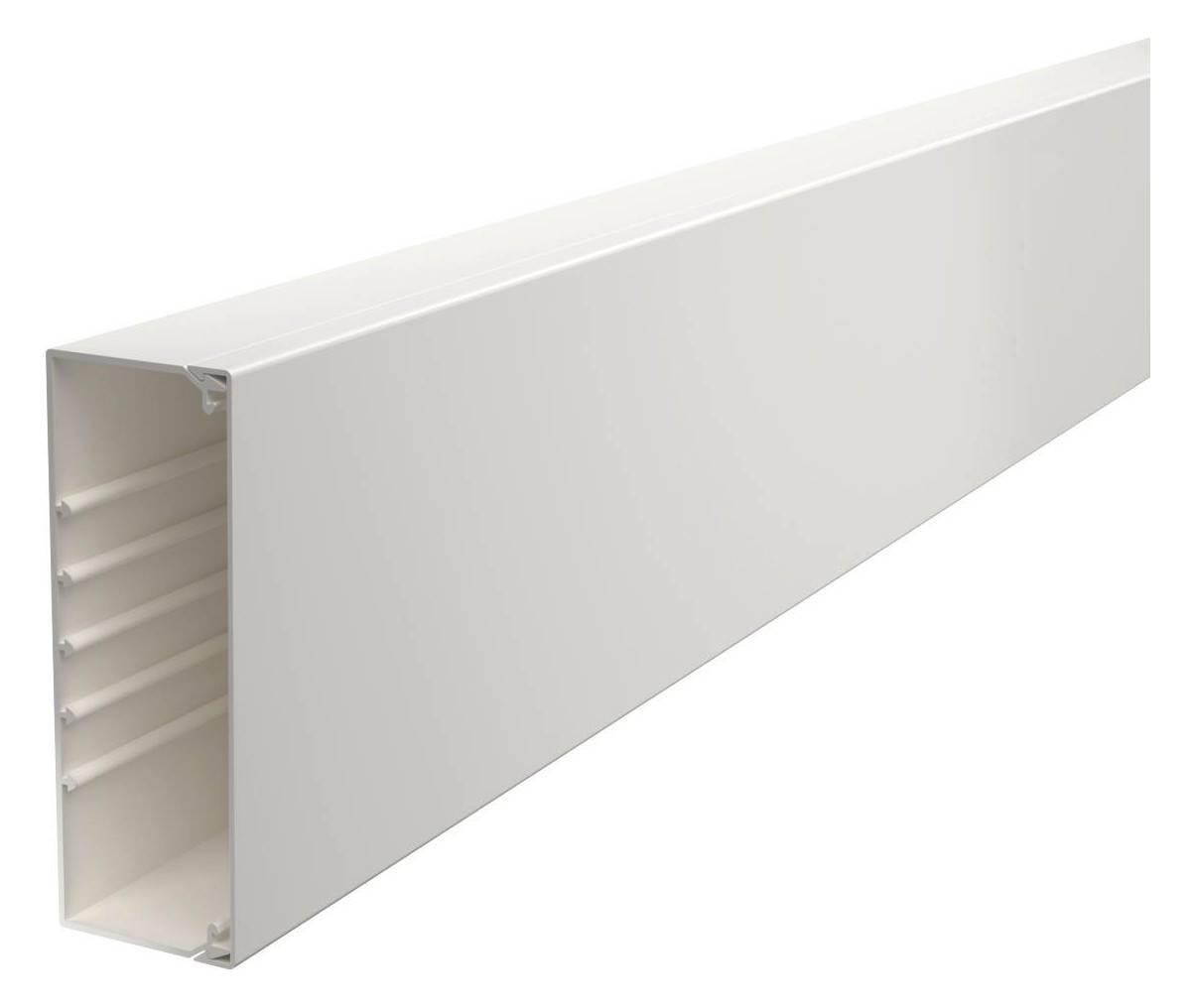 OBO Wand- und Deckenkanal, Bodenlochung, 60x170mm, Polyvinylchlorid, reinweiß RAL, Stange mit 2m, 1 Stk.
