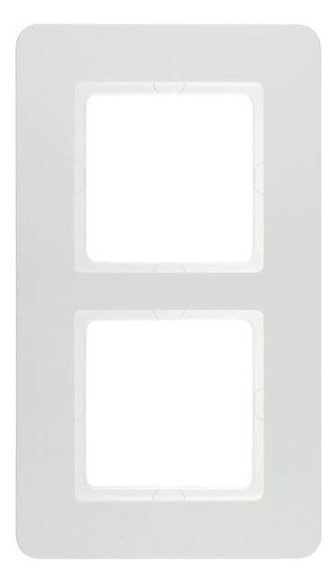 5St. Berker 10126189 Rahmen 2fach Q.7 polarweiß samt