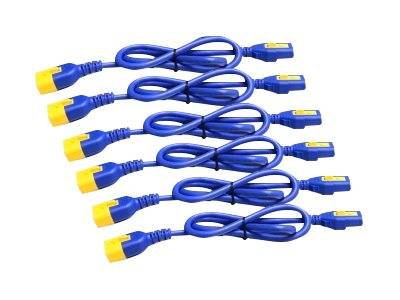 APC Power Cord Kit 6EA C13-C14 1.8m Blue Peripheriegeräte & Zubehör Kabel & Adapter