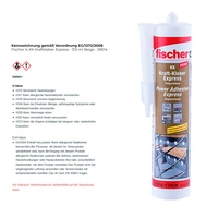 Fischer 1x KK Kraftkleber Express - 310 ml Beige - 59014 Fischer 1x KK Kraftkleber Express - 310 ml Beige - 59014