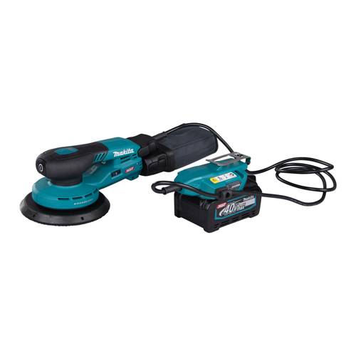 MAKITA BO002CGZ - Akku-Exzenterschleifer (40 V | XGT | Schalldruckpegel 78 dB A | Schwingkreis 5,00mm | inkl. Adapter)