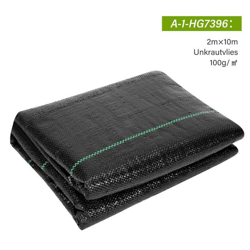 100g/m² Unkrautvlies Reißfestes, 2x10 m, Gartenvlies Schutzvlies, Mulchflies, Bodengewebe (20qm)