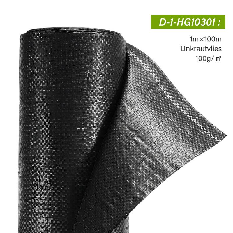 100g/m² Unkrautvlies Reißfestes, 1x100 m, Gartenvlies Schutzvlies, Mulchflies, Bodengewebe (100qm)