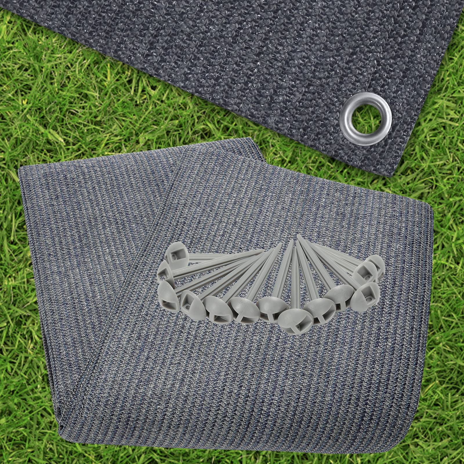 Vorzeltteppich,Zeltteppich,Rasenschutz,viele Größen,Grau,250*350CM