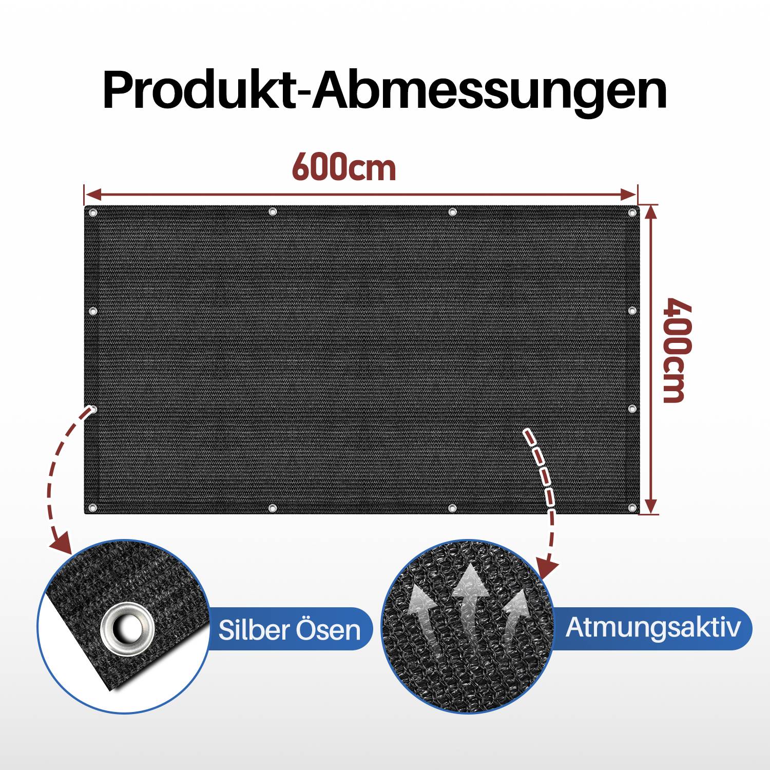 Vorzeltteppich Zelt Teppich viele Größen,Anti-Rutsch,Rasenschutz,Schwarz 4x6m