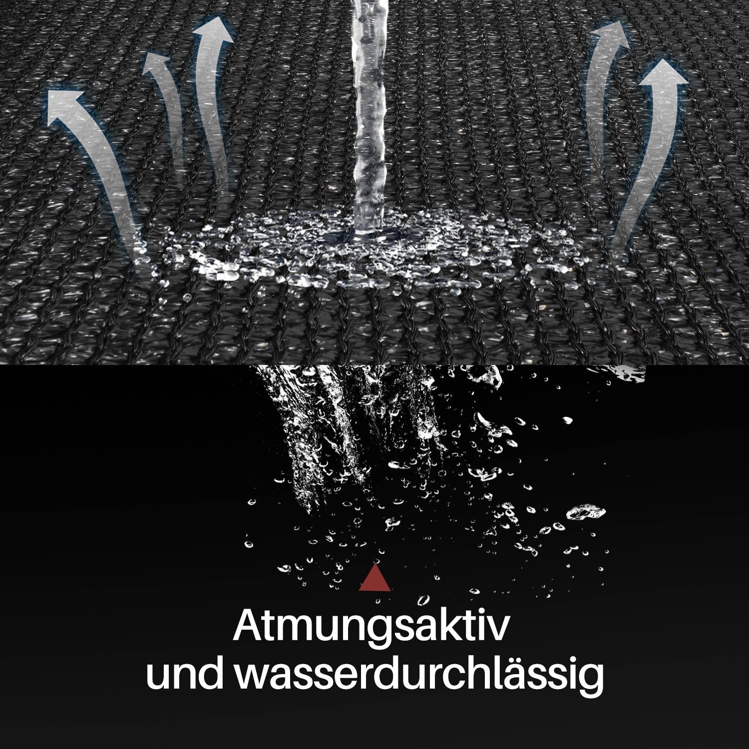 Vorzeltteppich Zelt Teppich viele Größen,Anti-Rutsch,Rasenschutz,Schwarz 2,5x5m