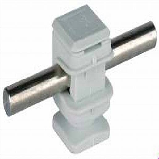 10St. Dehn 204001 Leitungshalter Dehnsnap Kunststoff grau H 16mm f. Rd 8mm m. Gewinde M6 LH DS 8 H16 IGM6 GR