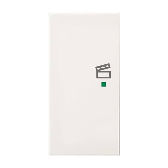 Ein minimales Bild mit einem Klappe-Icon über einem kleinen grünen Quadrat auf einem einfarbigen weißen Hintergrund.