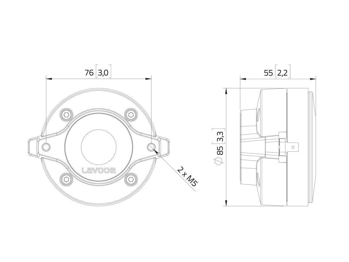 LAVOCE DF10.101LM 1 Zoll Kompressionstreiber, Ferrit