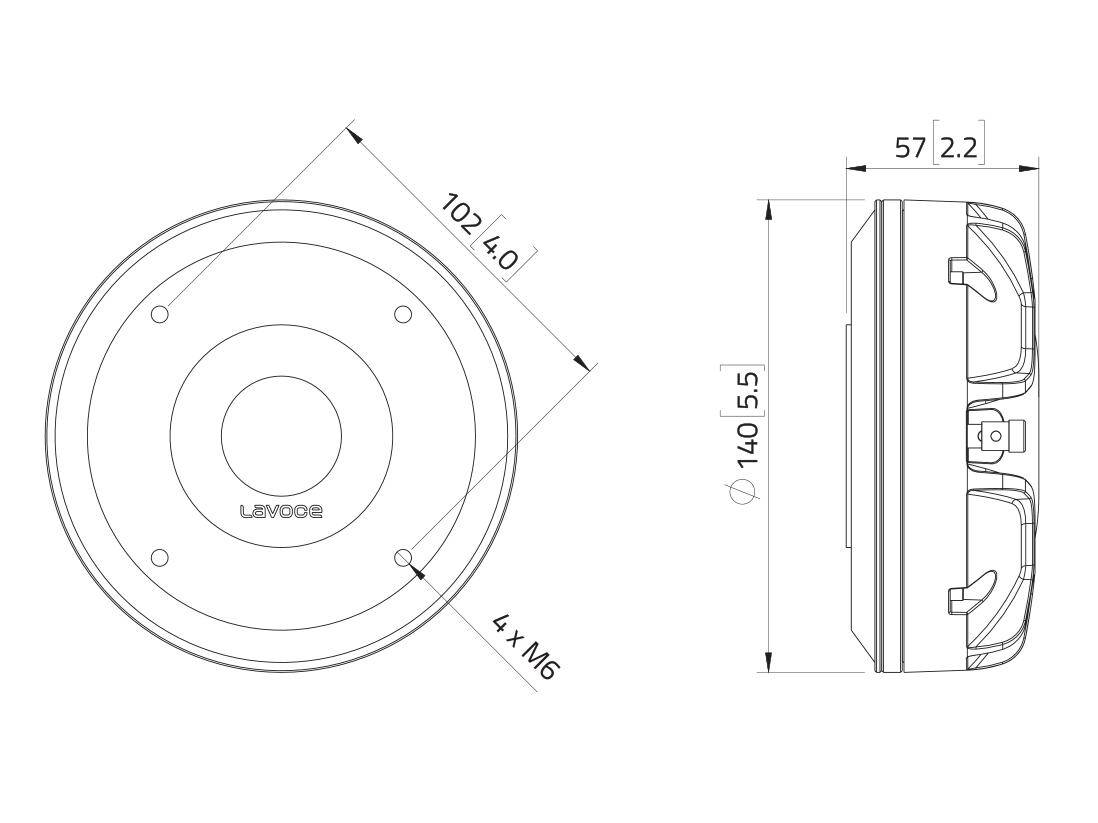 LAVOCE DN14.40T 1,4 Zoll Kompressionstreiber, Neodym