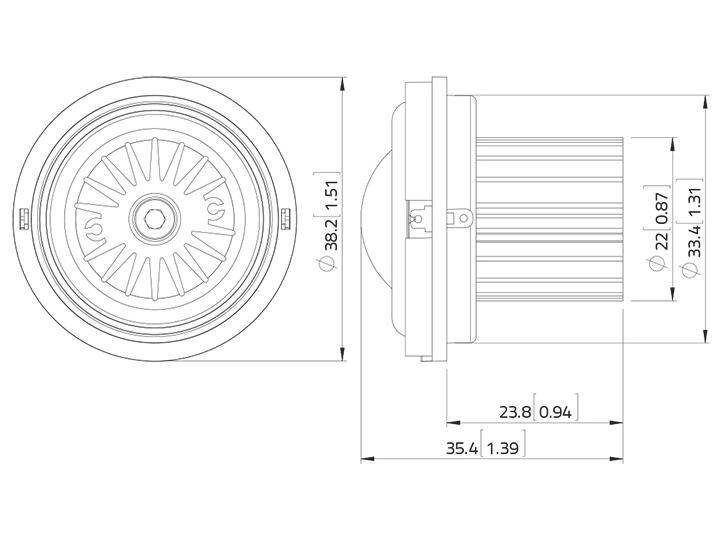 LAVOCE TN100.70 1 Zoll Kalottenhochtöner, Neodym