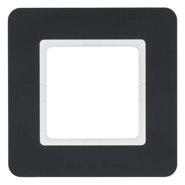 10St. Berker 10116186 Rahmen 1fach Q.7 anthrazit samt
