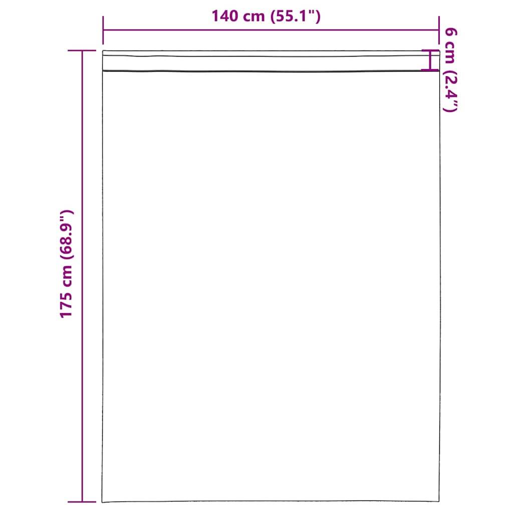 vidaXL Voile Vorhänge mit Stangentaschen 2 Stk. Sandfarbe
