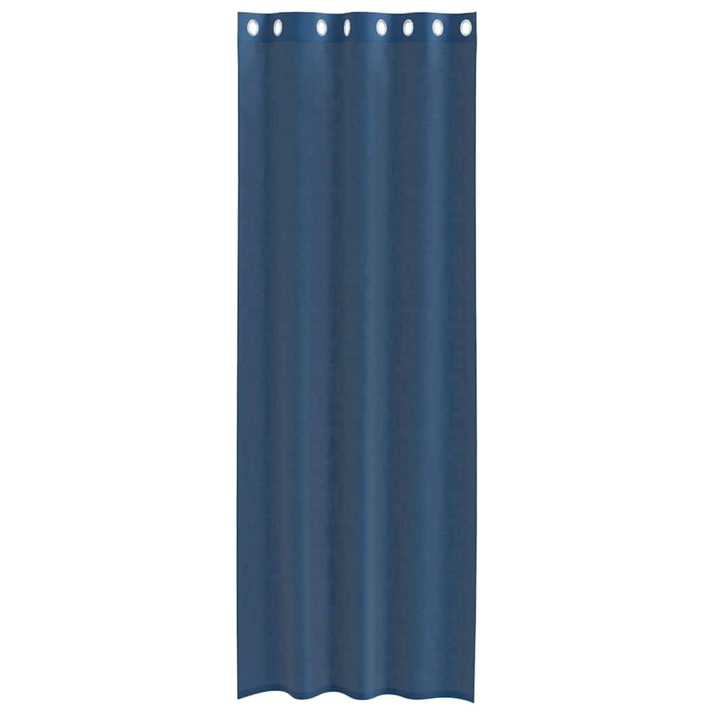 vidaXL Voile Vorhänge mit Ösen 2 Stk. Königsblau