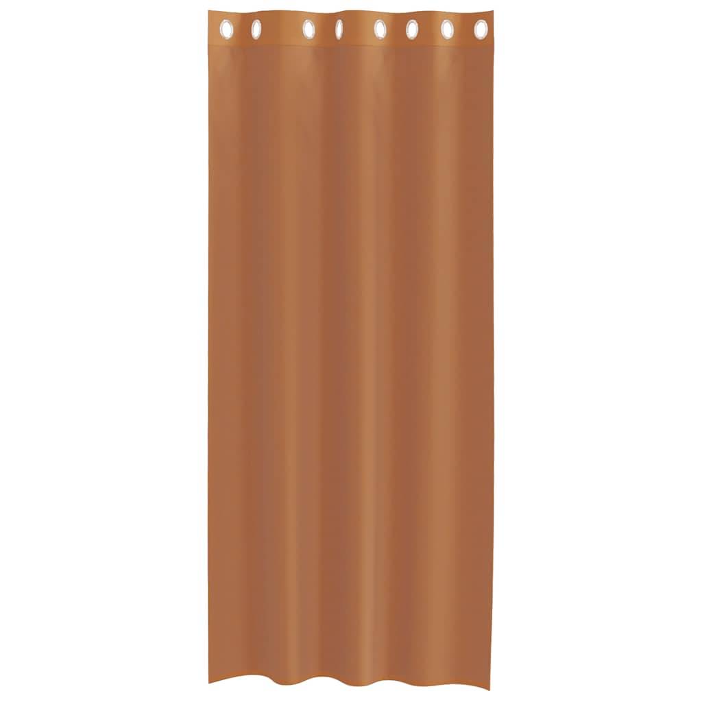 vidaXL Voile Vorhänge mit Ösen 2 Stk. Terrakotta