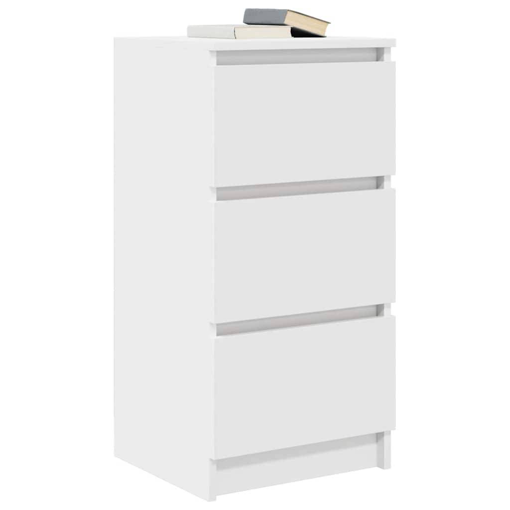 vidaXL Sideboard Weiß 37,5x35x76 cm Holzwerkstoff