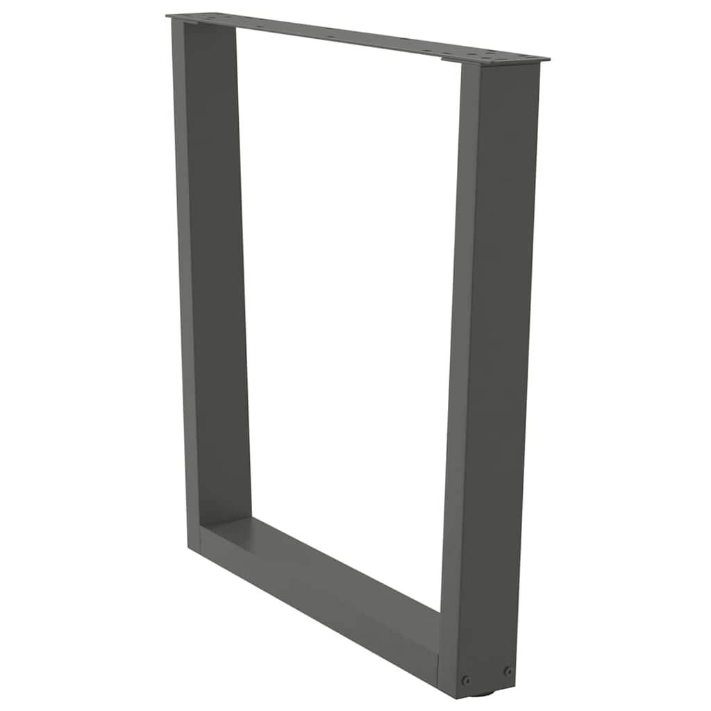 vidaXL Esstisch Beine V-Form 2 Stück Anthrazit 90x(72-73,3) cm Stahl
