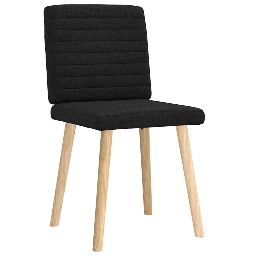 vidaXL Esszimmerstühle 2 Stk. Schwarz Stoff