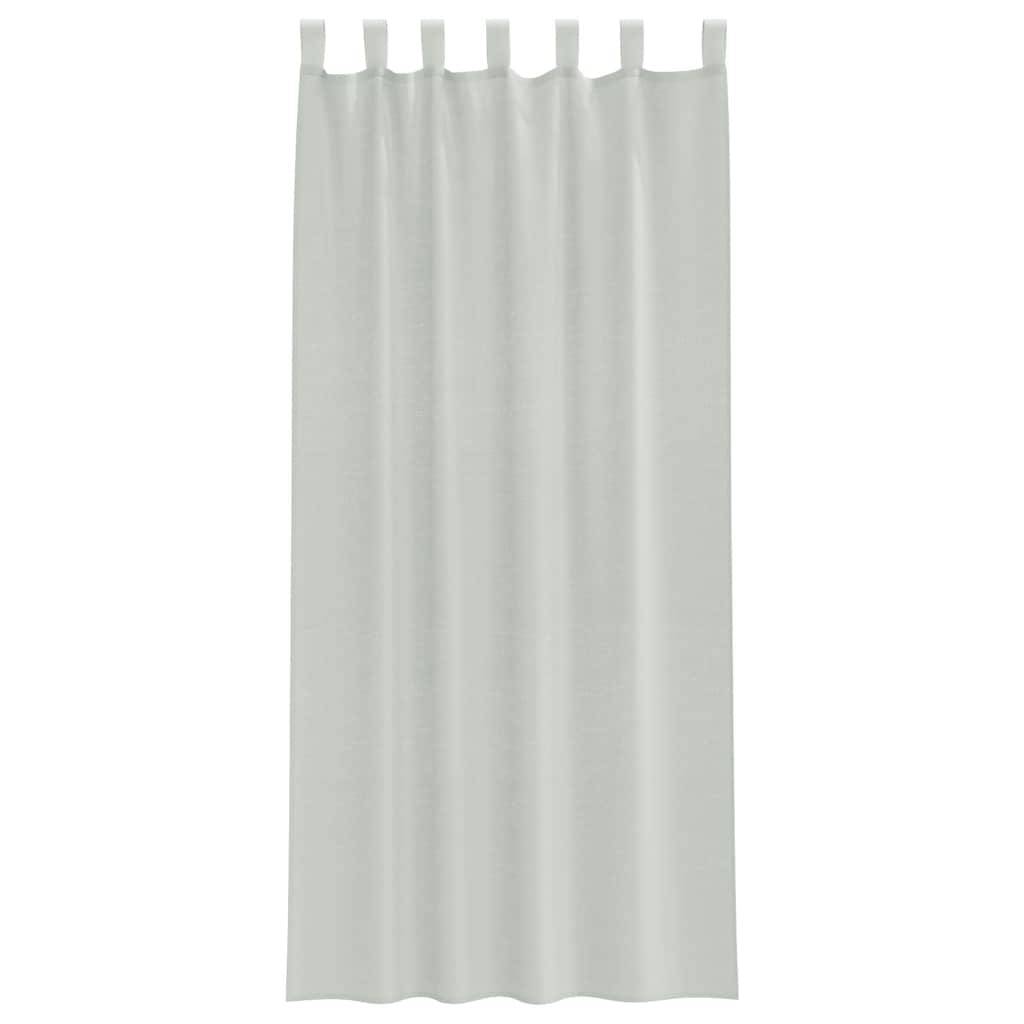 vidaXL Voile Vorhänge mit Schlaufen 2 Stk. Hellgrau 140x245 cm