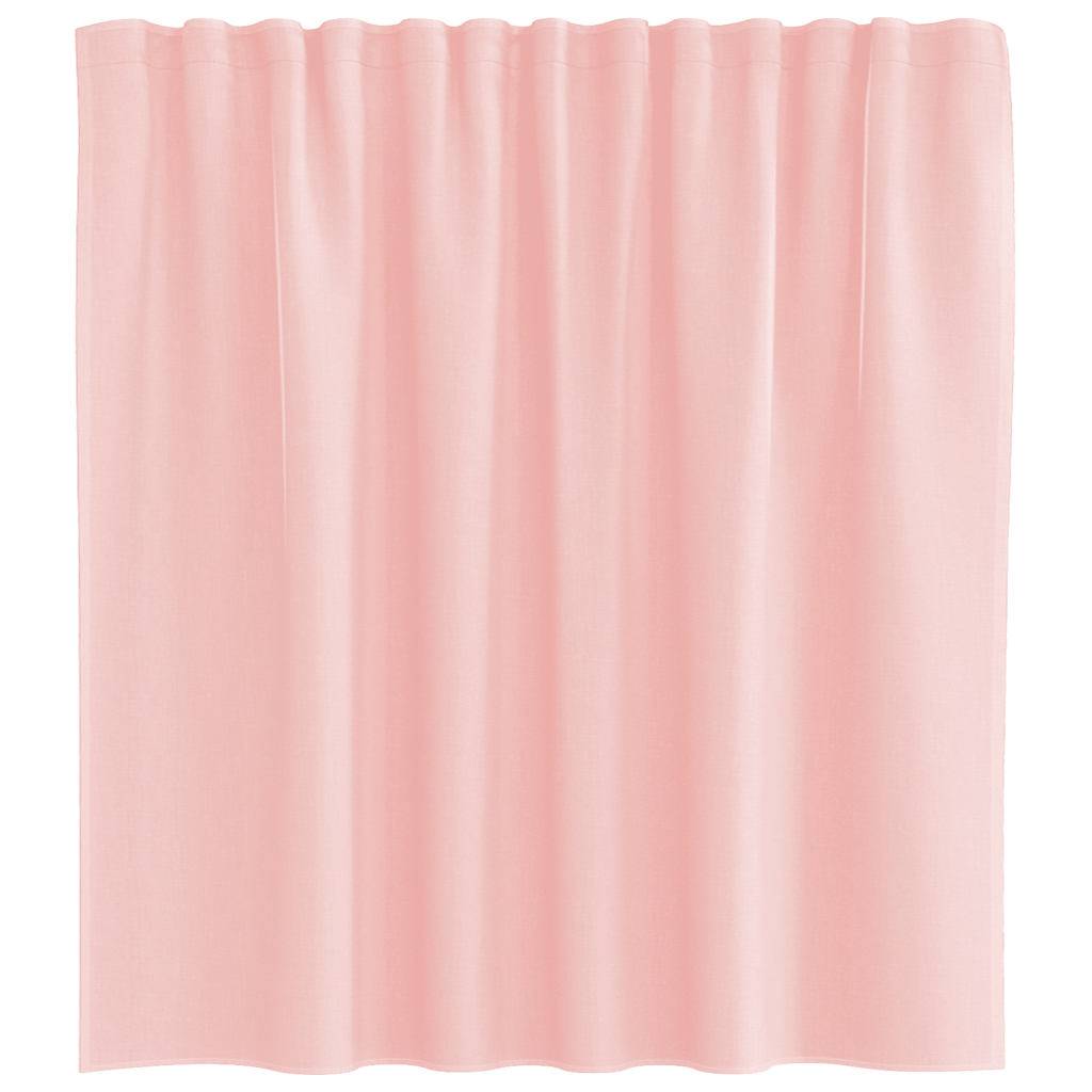 vidaXL Voile Vorhänge mit Schlaufen 2 Stk. Rosa 140x140 cm