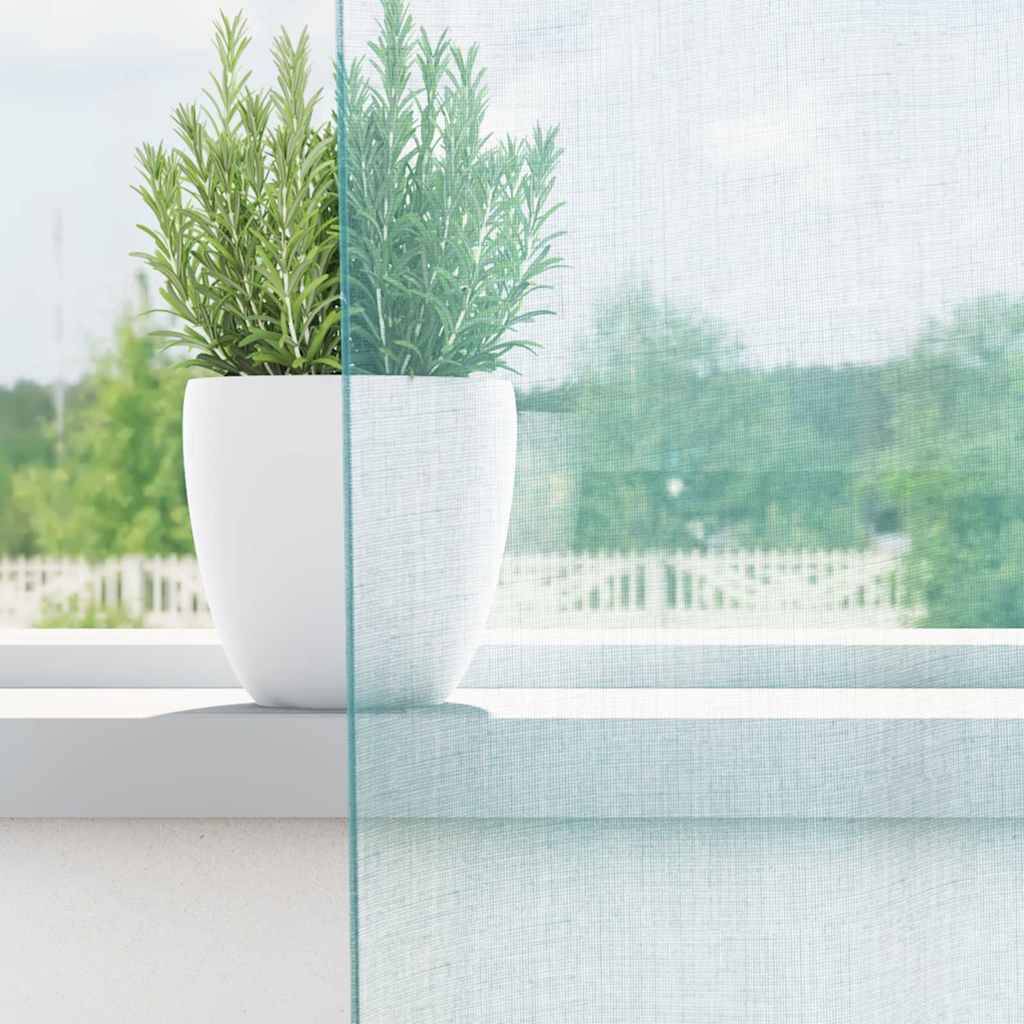 vidaXL Voile Vorhänge mit Schlaufen 2 Stk. Türkis 140x175 cm